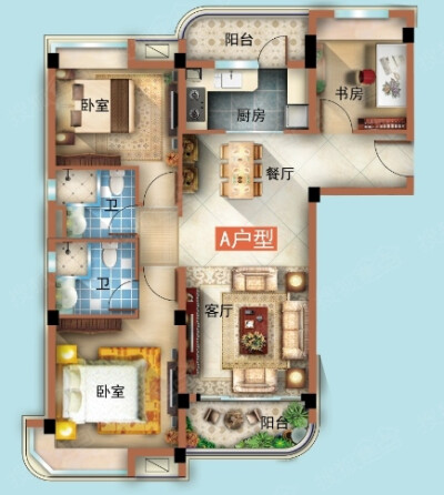 14.地址：北京市海淀区颐和园
户型：1套 公寓东户
来源：2010年购入
市值：约900万元
备注：租金6万/房/年 每年总租金收入为6万元