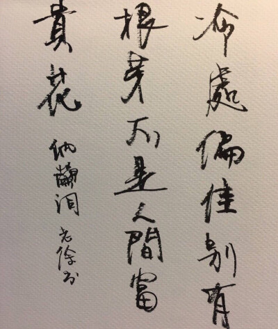 老徐的字