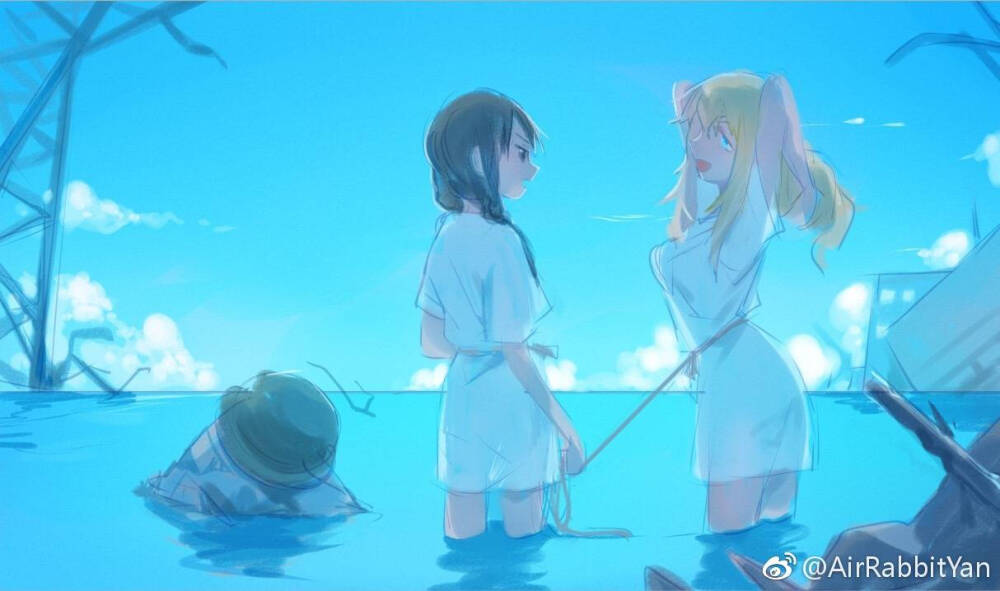 百合 梦幻 唯美 蓝色