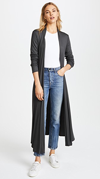 Riller & Fount Ribbed Norma Long Cardigan