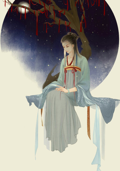 手绘古风女子
画师：符殊