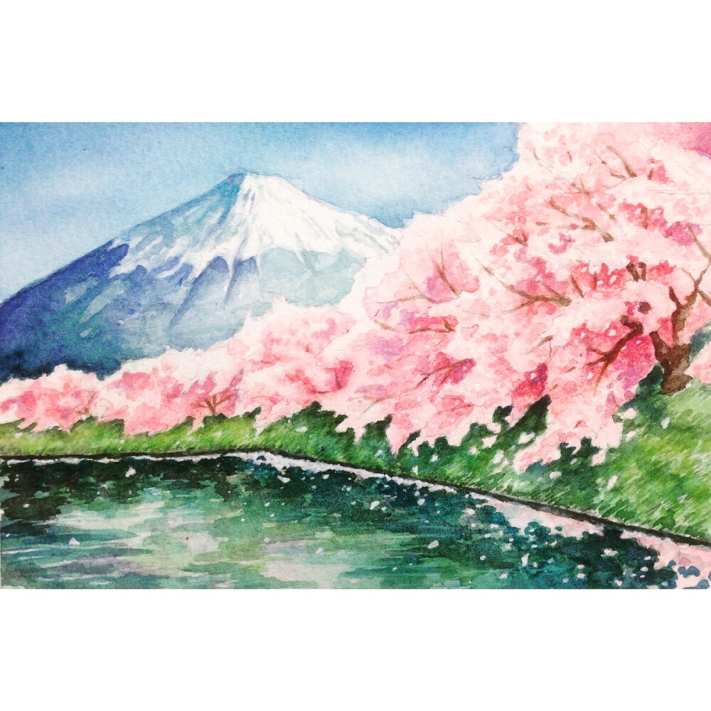 「记忆中的日本」春·富士山