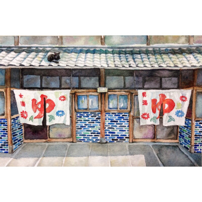 「记忆中的日本」夏·澡堂