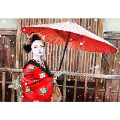 「记忆中的日本」冬·艺伎