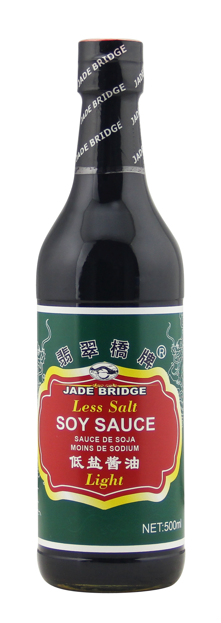 Jade Bridge Light Soy Sauce Less Sault
翡翠桥低盐生抽
From Deslyfoods