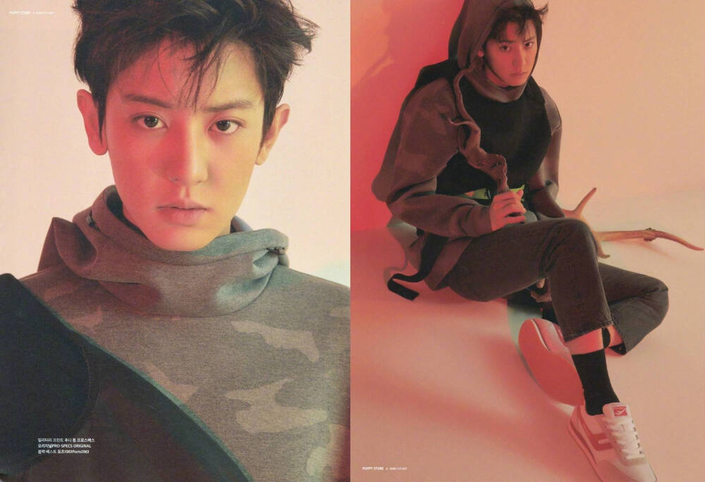 灿烈 EXO 朴灿烈 chanyeol 《The Celebrity》十月画报 满满的少年感 可酷帅有型 也可温暖纯净 