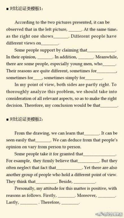 【2018考研英语作文万能模板】
①社会热点类；
②家庭关系类；
③人生价值类；
④文化交流类；
⑤教育类；
⑥对比论证类；
⑦情感类；
⑧看图类；
⑨写信类
说是万能 当然不是万能 最最最重要的是每一类你都整理出…