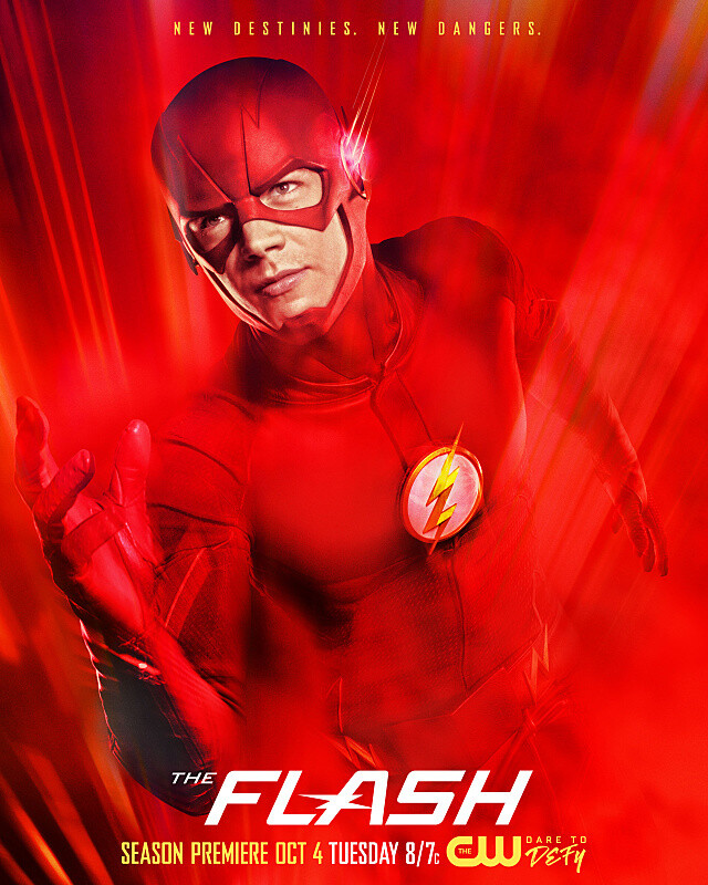 美剧《The Flash-闪电侠》第四季；该季于2017年10月10日在美国CW电视台首播。《闪电侠第四季》（The Flash Season 4）是DC娱乐和华纳联手CW电视台制作的真人超级英雄系列剧，是美剧《闪电侠》系列的第四季。