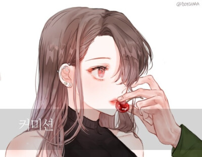 分享韩国画师 보이차 笔下的小姐姐，真的都是很温柔的姐姐！然后有一只乱入的研小喵hhhtwi：@ BOYCHAAA ​​​​