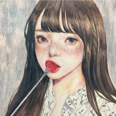 头像 动漫 插画 另类 独特 少女 男头