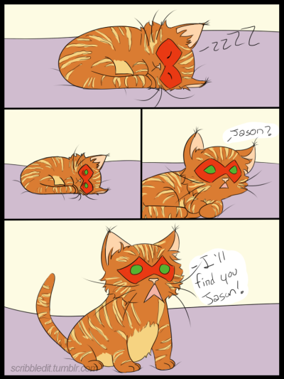 JayRoy Kitten Adventures pg1 by scribbledit