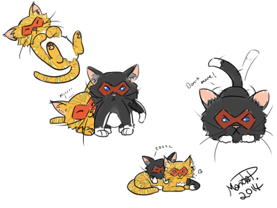 JayRoy kitten doodles by scribbledit