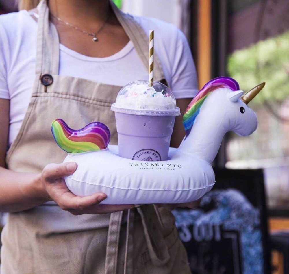 Taiyaki Ice Cream, Unicorn Float