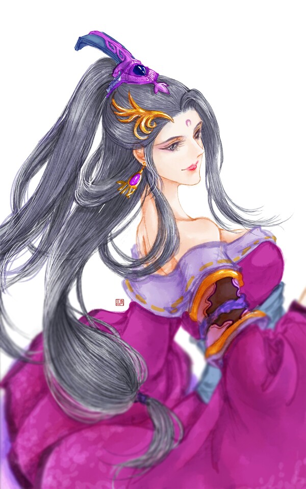 手绘古风女子 少年锦衣卫·花道常 画师:画画的一颗蛋