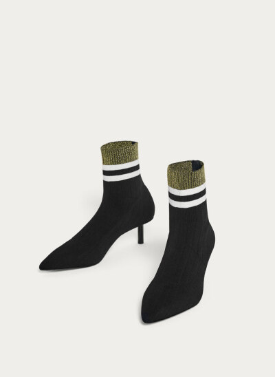 STRIPED SOCK-STYLE ANKLE BOOTS
£120.00