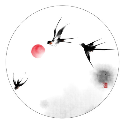 手繪古風(fēng)鳥
畫師：樂兮