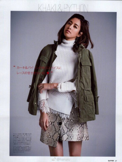 [ GLITTER ] 17年10月号
#森泉# 演绎 Banana Republic × Olivia Palermo 合作款 ​