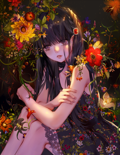 botanical 绘师：月岡月穂（pixiv id=122500） 本作品pixiv id=65571936