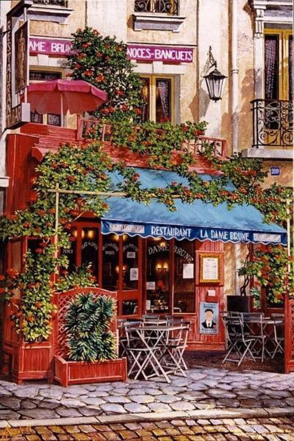 开家温暖的店，遇见温暖的人。By'俄罗斯画家Аркадий ​​​