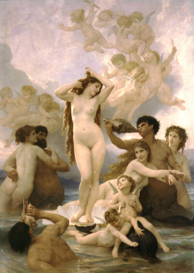 【威廉·阿道夫·布格罗】（William-Adolphe Bouguereau，1825-1905年），法国画家。文艺复兴“三杰”达芬奇，米开朗基罗，拉裴尔，人所共知。后世评论说：“继承和发扬拉裴尔的绘画最好的画家之一就是布格罗”... ​…