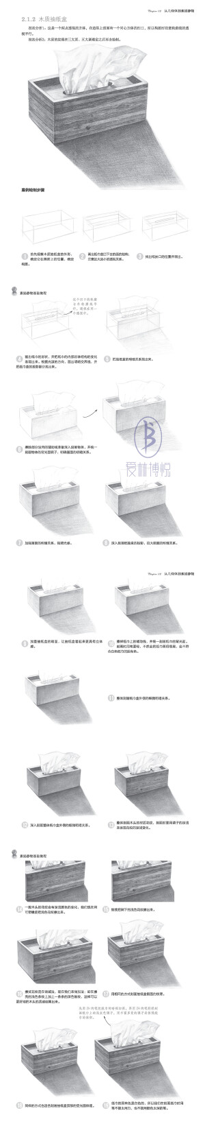 本案例摘自人民邮电出版社出版的《素描静物基础教程》。更多原创绘画教程和作品将在“爱林文化”公众号（aiibook）中长期分享！爱林博悦——只为悦读者！