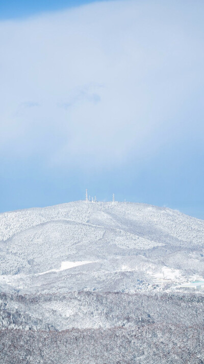 唯美白色雪景人文景观手机壁纸