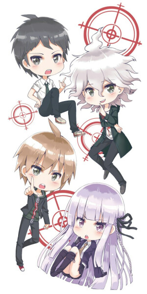 【来源pixiv，侵删】ダンガンロンパ
画师：datjyu 

苗木诚，雾切响子——《弹丸论破：希望的学园与绝望的高校生》
日向创，狛枝凪斗——《弹丸论破3-未来篇》

动漫二次元原创/同人画/人物插画/手绘/壁纸/锁屏/背景/少年/美少女/Q版/萌/可爱