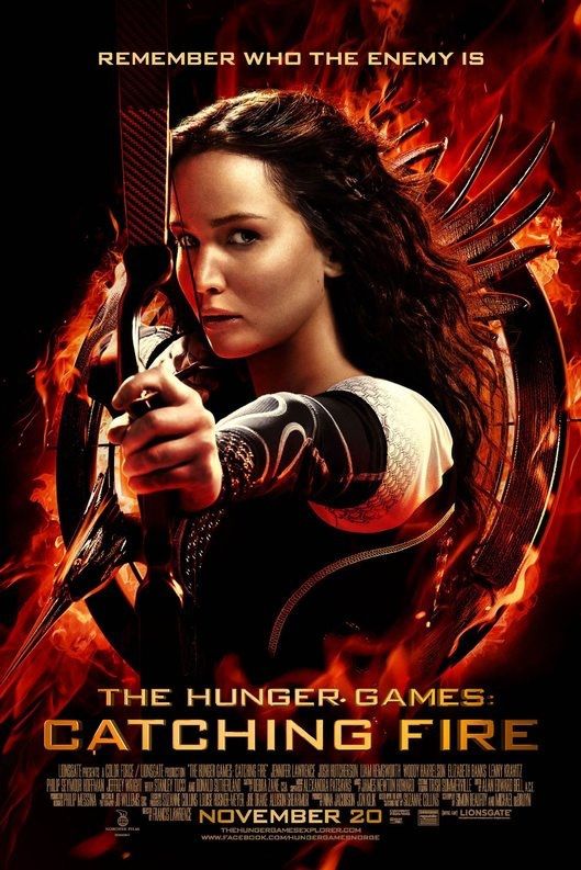 《饥饿游戏2:星火燎原》(The Hunger Games:Catching Fire,2013年,美国):凯妮丝和皮塔赢得了第74届饥饿游戏冠军后，享有了一切优厚的待遇，但是两人的关系变得很尴尬，凯妮丝无法放下昔日男友盖尔，甚至想跟他远走高飞。凯妮丝和皮塔越来越受到人民的欢迎，而他俩假扮情侣的事情激怒了斯诺总统，他联合新的游戏设计师开展了每25年一届的“精英极限赛”，从12个区的历届男女冠军中各抽取一人参加，旨在杀死凯妮丝。皮塔为了保护凯特尼斯，代替黑密斯参赛。赛事中二人结交了不同区的盟友，皮塔对凯特尼斯继续表露真情，而她对皮塔的态度也有所变化，然而有场巨大的阴谋正等待他们。