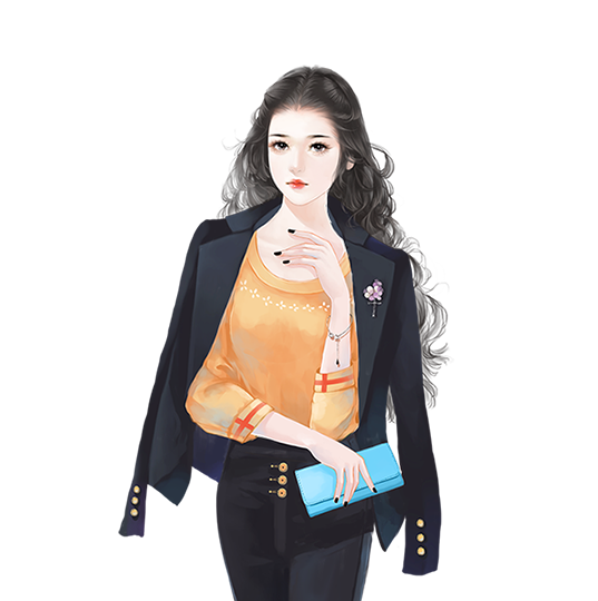 现代立绘女正装