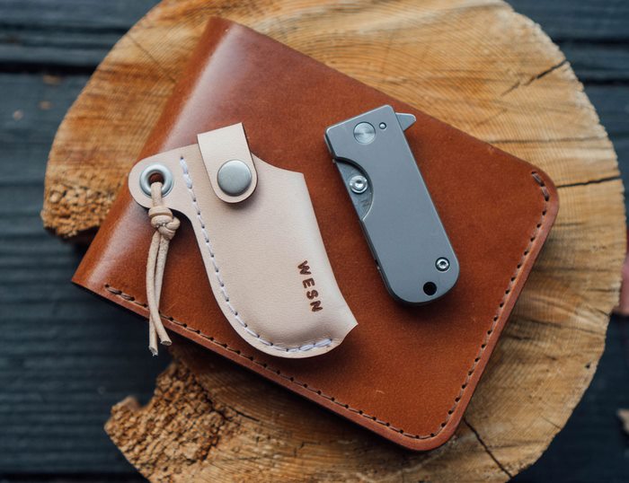 The WESN Titanium Micro Blade EDC Pocket Knife Keychain