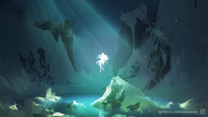 加拿大插画师Erica June Lahaie带来的一组概念插画作品，画面专注于对于光线的描绘，似乎在光线的末尾，你可以听到一些琐碎的声音。 ​​​​