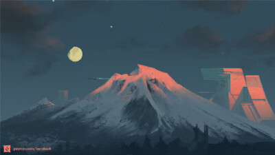 加拿大插画师Erica June Lahaie带来的一组概念插画作品，画面专注于对于光线的描绘，似乎在光线的末尾，你可以听到一些琐碎的声音。 ​​​​