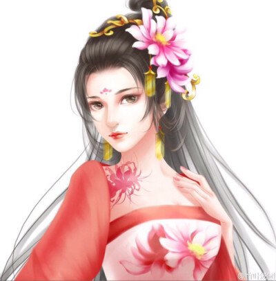 红衣--女子