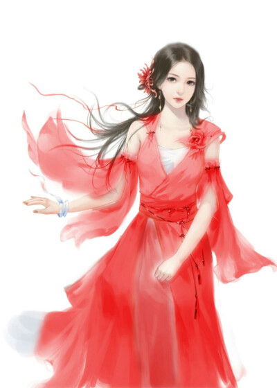 红衣--女子