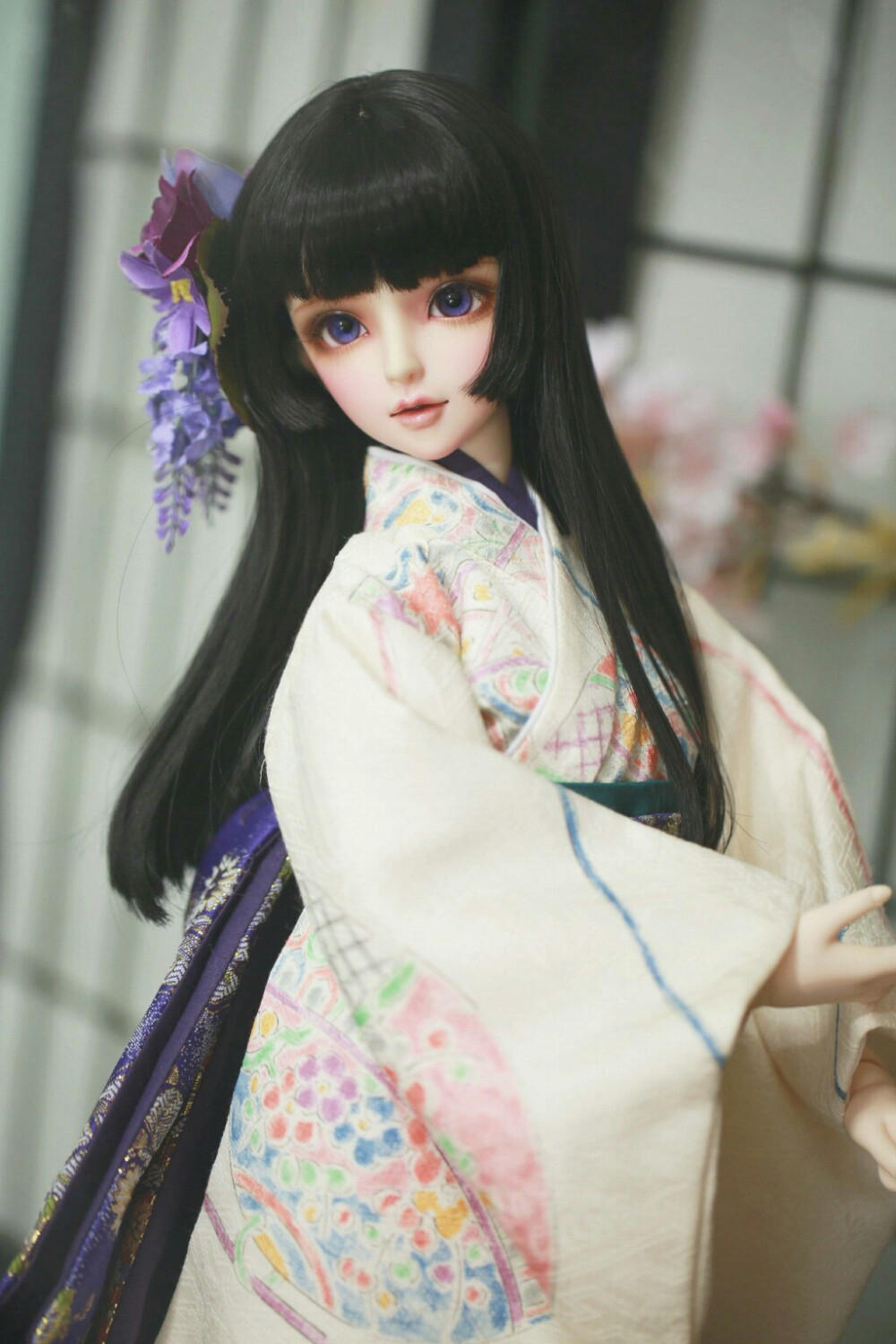 SD娃娃 BJD 玩具 人偶 壁纸 萌物 和服美人
