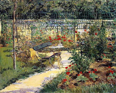 The garden of Manet, Édouard Manet(1832-1883)