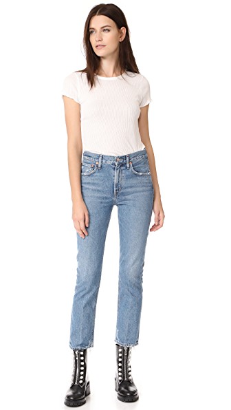 AGOLDE Low Slung 烟管直脚牛仔裤