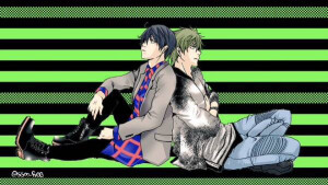 真瑶，七濑遥，橘真琴，free男子水游部。