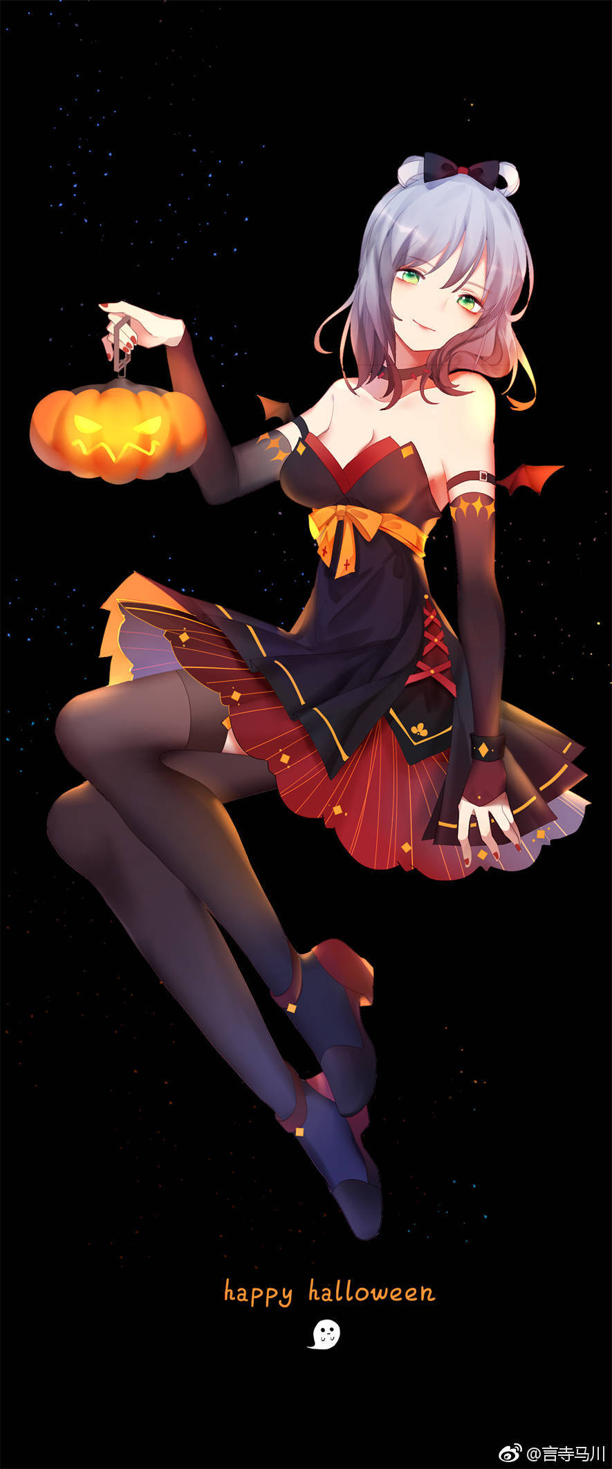 洛天依万圣节v家闺蜜头像图源见图