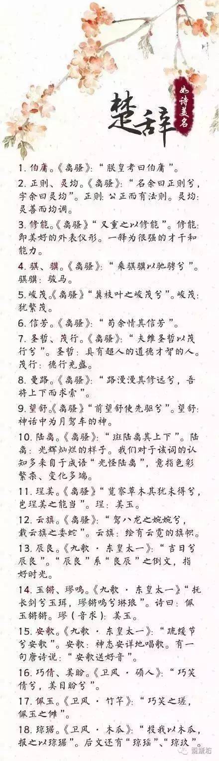 诗经美名