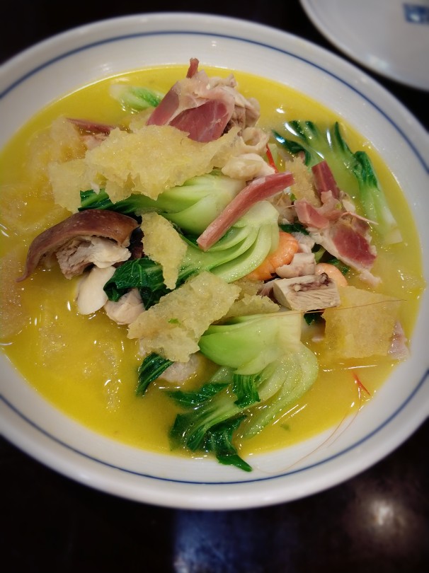 #杭州•奎元馆#西湖三鲜（卖相很好看，味道很普通的菜）