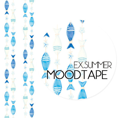 moodtape.地中海的思念。 mood原创和纸胶带创意贴纸diy手工手账