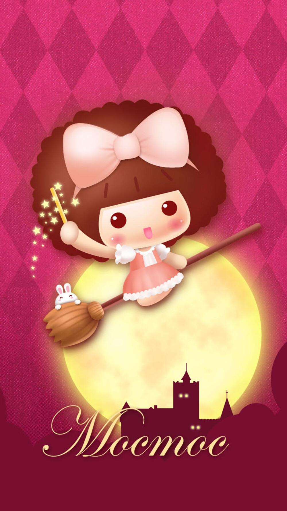 可爱摩丝摩丝手机壁纸摩丝摩丝小魔女