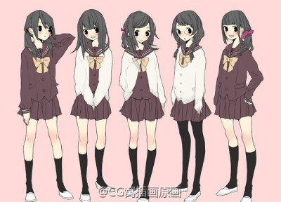 绘画参考 日本女生校服大全【搬运】