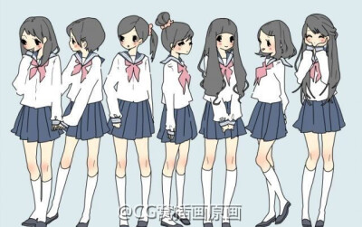 绘画参考 日本女生校服大全【搬运】