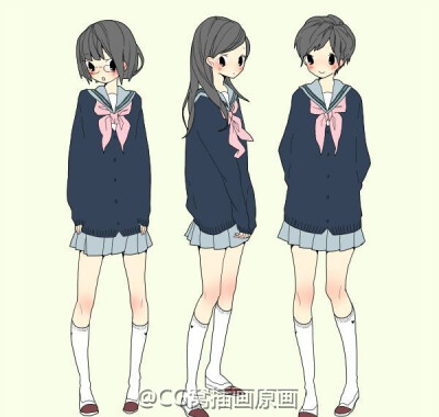 绘画参考 日本女生校服大全【搬运】