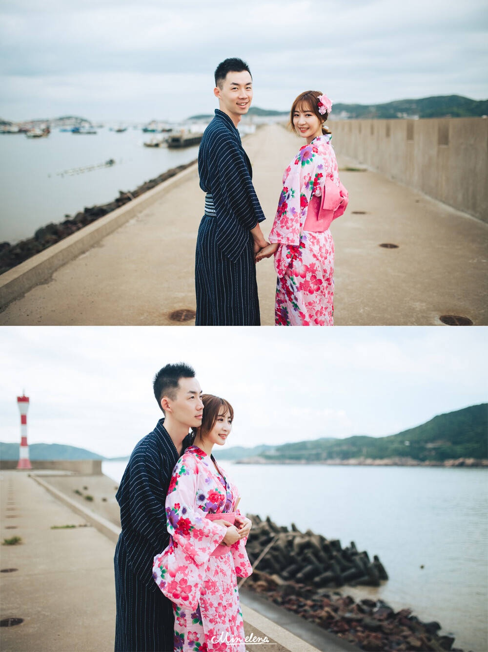 抓着暑假最后一天的尾巴，在海边放飞自我，皮肤被晒得通红；
虽然经常互怼，却掩盖不了满满的甜蜜和幸福。