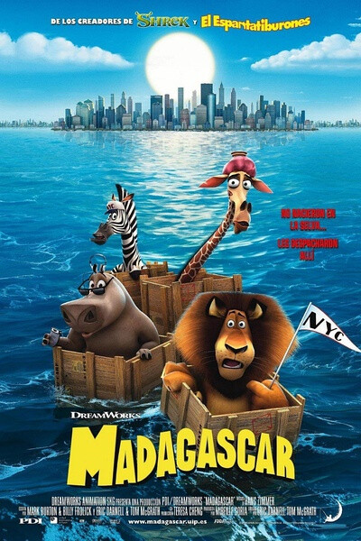 《马达加斯加》是2005年梦工厂推出的一部动画电影 ，影片主要讲述了一群纽约中央公园的动物们逃往非洲生活的有趣故事。