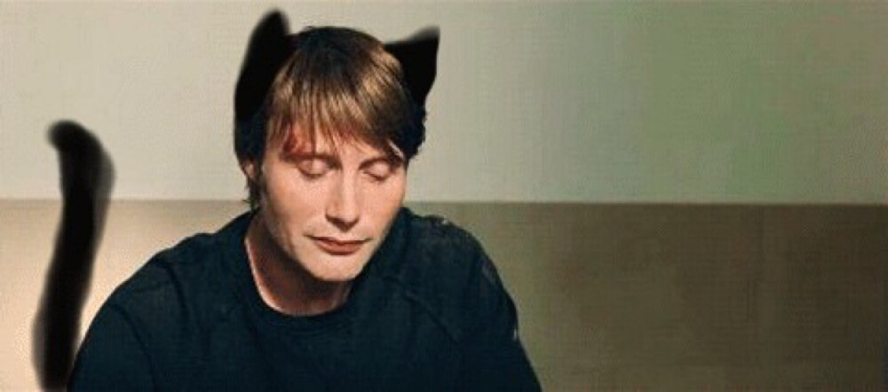 Mads mikkelsen 可爱猫耳朵～