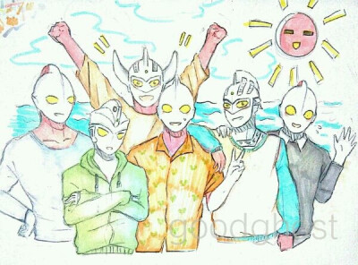 奥特兄弟全家照